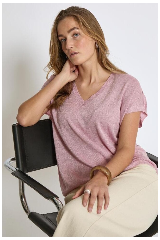 CARLINA BATSLEEVE KNIT T MI6259 6029MET ORCHID PINK MET